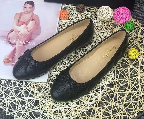 CHANEL Shallow mouth flat shoes Women--126